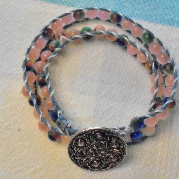 Handmade wrap bracelet - Picture 2 of 2